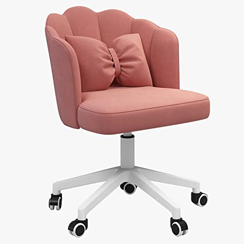 YKCITSQTR Büroraum Vorsitzender Vorsitzender Velvet Computer Stuhl mit Lenden Sie Lumbalunterstützung, ergonomischer Schreibtisch Schwenkstuhl für Home Conference Office Girls Schlafzimmer (grün) von YKCITSQTR