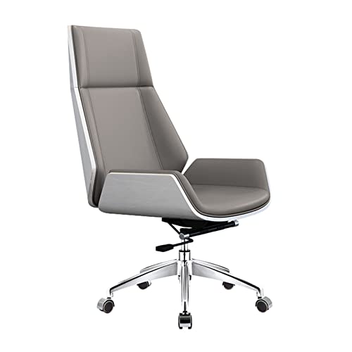 YKCITSQTR Bürostuhl, hochrückter Computerstuhl, Leder -Drehstuhl für Home Office, gepolsterter bequemer Gaming -Stuhl, Höhenverstellbarer Manager Arbeitspc Stuhl von YKCITSQTR