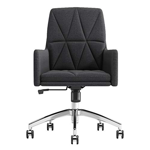 YKCITSQTR Bürostuhl Office Ergonomic mittelschweren Computertischstuhl mit Waffen moderner 360 ° Drehverstellbarer Höhe Rolling Stuhl für Home Office Conference von YKCITSQTR