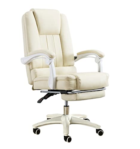 YKCITSQTR Computer Schreibtisch Stuhl Komfort Computerstuhl Gaming Stuhl Schlafzimmer Schwenkstuhl Bequeme sesshafte rotierende Hebearmlehne Bürospielstuhl (Farbe: Pink) von YKCITSQTR