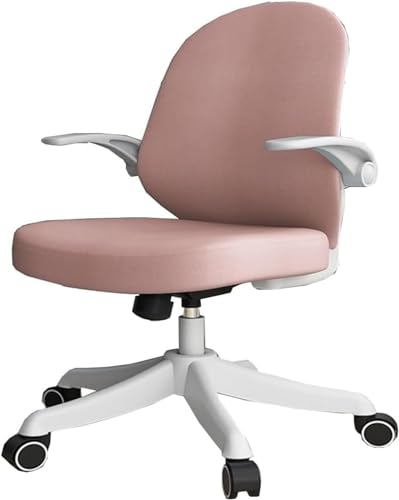 YKCITSQTR Ergonomic Office Desk Stuhl, schwenkbarer Rolling-Task-Stuhl mit Flip-up-Armlehnen, Höhenverstellbarer Computerstuhl (Größe: Größe, Farbe:/Blau) von YKCITSQTR