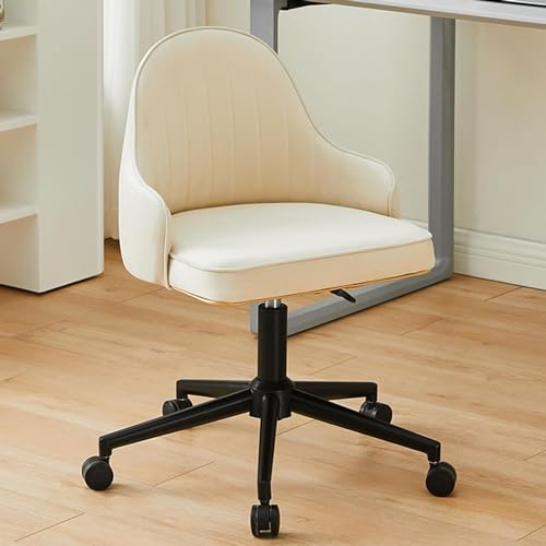 YKCITSQTR Ergonomic Office Stuhl Velvet Office Chair mit Rädern Schreibtischstühle High Back Side Chair Verstellbarer Schwenkmal von YKCITSQTR
