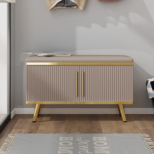 YKCITSQTR Holzschuhbank mit Sitz und Kissen für den Flur Eingangsbereich - Schuhschuh -Schuhschrank zum Organisieren von Schuhen YKCITSQTR Holzschuhbank mit Sitz und Kissen für den Flur Eingangsbereich - Schuhschuh -Schuhschrank zum Organisieren von Schuhen von YKCITSQTR