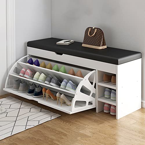YKCITSQTR Moderne Eingangsschuh -Aufbewahrungsbank - 100x30x51cm Lederschuhbanksitz mit verstecktem Rack - Stylish Organizer Schrank dekorative Möbel YKCITSQTR Moderne Eingangsschuh -Aufbewahrungsbank - 100x30x51cm Lederschuhbanksitz mit verstecktem Rack - Stylish Organizer Schrank dekorative Möbel von YKCITSQTR