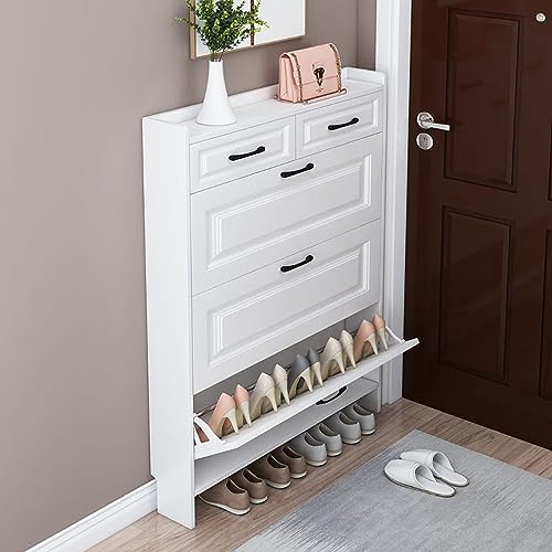 YKCITSQTR Moderne schmale Schuhgepäckträger und weißer unabhängiger Aufbewahrungsschrank für Flur/Kleiderschrank stilvoller Möbel-Raumspeicher-Schuhspeicherlösung YKCITSQTR Moderne schmale Schuhgepäckträger und weißer unabhängiger Aufbewahrungsschrank für Flur/Kleiderschrank stilvoller Möbel-Raumspeicher-Schuhspeicherlösung von YKCITSQTR