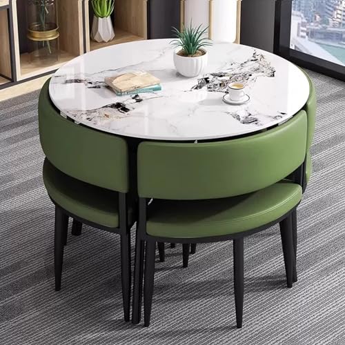 YKCITSQTR Office Reception Room Club -Tisch und Stuhl Set, Konferenzraumtisch und Stühle, Verhandlungstisch, Couchtisch und Stuhlset, kleine Konferenzraumtische, geeignet für Lounge (Farbe: DA von YKCITSQTR
