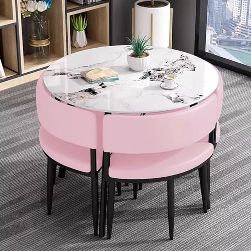 YKCITSQTR Office Reception Room Club -Tisch und Stuhl Set, Konferenzraumtisch und Stühle, Verhandlungstisch, Couchtisch und Stuhlset, kleine Konferenzraumtische, geeignet für Lounge (Farbe: DA von YKCITSQTR