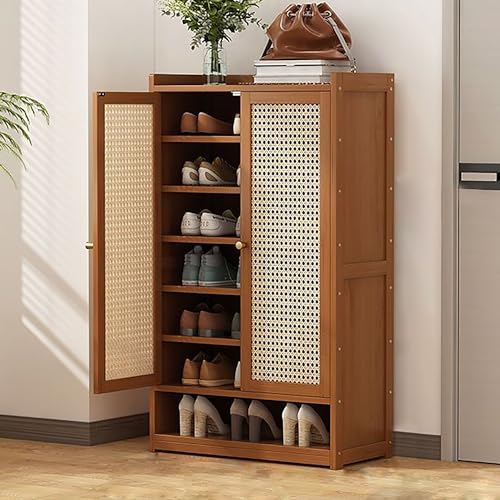 YKCITSQTR Rattan -Schrank mit Türen - rustikaler Eichen -Sideboard -Aufbewahrungsschrank mit einstellbaren Regalen - versteckter Schuhschrank mit verarbeiteter Rattan -Front versteckte Schuhschrank YKCITSQTR Rattan -Schrank mit Türen - rustikaler Eichen -Sideboard -Aufbewahrungsschrank mit einstellbaren Regalen - versteckter Schuhschrank mit verarbeiteter Rattan -Front versteckte Schuhschrank von YKCITSQTR