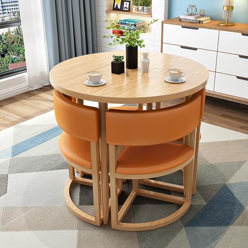 YKCITSQTR Runde Esstisch und Stuhl Set - Büroempfangsverhandlungstisch und Stuhlkombination für Freizeitbalkon. Perfekt für Lounge und Wohnzimmer. YKCITSQTR Runde Esstisch und Stuhl Set - Büroempfangsverhandlungstisch und Stuhlkombination für Freizeitbalkon. Perfekt für Lounge und Wohnzimmer. von YKCITSQTR