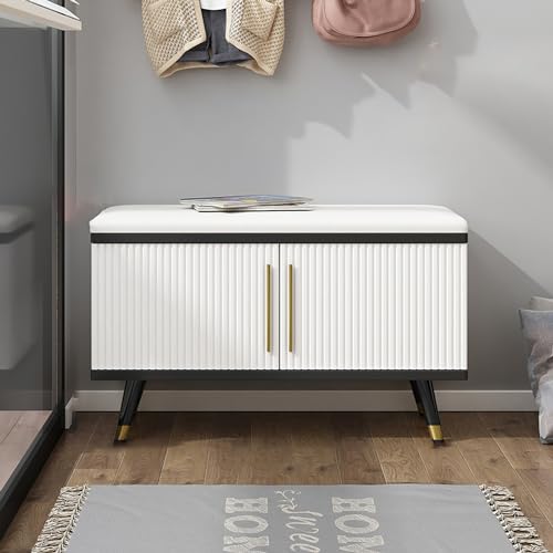 YKCITSQTR Schuhbank Holzschuh Rack Flur Schuhablagerung mit weichem Kissen Sitz für Eingang - Schuhbank Aufbewahrungsorganisatormöbel Möbel YKCITSQTR Schuhbank Holzschuh Rack Flur Schuhablagerung mit weichem Kissen Sitz für Eingang - Schuhbank Aufbewahrungsorganisatormöbel Möbel von YKCITSQTR