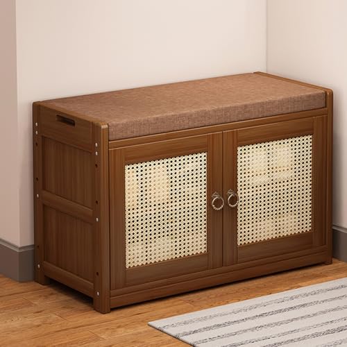 YKCITSQTR Schuhspeicherbank mit Kissen - Schuhregal und Schrank für Flur, Wohnzimmer, Schlafzimmer und Mudroom - vielseitige Aufbewahrungslösung mit Regal und Bequeme Sitzgelegenheiten YKCITSQTR Schuhspeicherbank mit Kissen - Schuhregal und Schrank für Flur, Wohnzimmer, Schlafzimmer und Mudroom - vielseitige Aufbewahrungslösung mit Regal und Bequeme Sitzgelegenheiten von YKCITSQTR