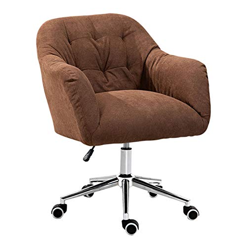 YKCITSQTR Schwenkschreiber Stuhl Schwenk Computerstuhl, samterpolsterte ergonomische Bürostuhl für Zuhause, Schlafzimmer und Arbeitszimmer, Ladung von 150 kg für Home Office Stuhl von YKCITSQTR