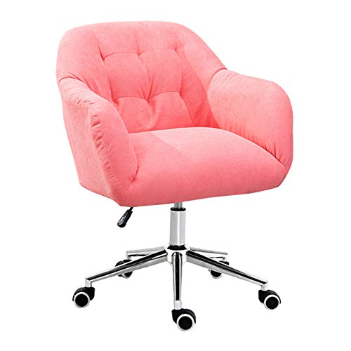 YKCITSQTR Schwenkschreiber Stuhl Schwenk Computerstuhl, samterpolsterte ergonomische Bürostuhl für Zuhause, Schlafzimmer und Arbeitszimmer, Ladung von 150 kg für Home Office Stuhl von YKCITSQTR