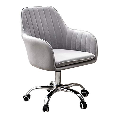 YKCITSQTR Schwenkschreiberstuhl Ergonomic Dreh Task Stuhl, Velvet Polsterer Computerstuhl, Home Office Chair, Ladung von 150 kg für Home Office Stuhl von YKCITSQTR