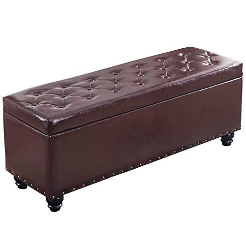 YKCITSQTR Storage Ottoman Bank, Klappschuhschrank mit Deckel - rechteckiger hölzerner, gepolsterter Fußstopp für Wohnzimmer, Flur - PU -Ledersitz YKCITSQTR Storage Ottoman Bank, Klappschuhschrank mit Deckel - rechteckiger hölzerner, gepolsterter Fußstopp für Wohnzimmer, Flur - PU -Ledersitz von YKCITSQTR