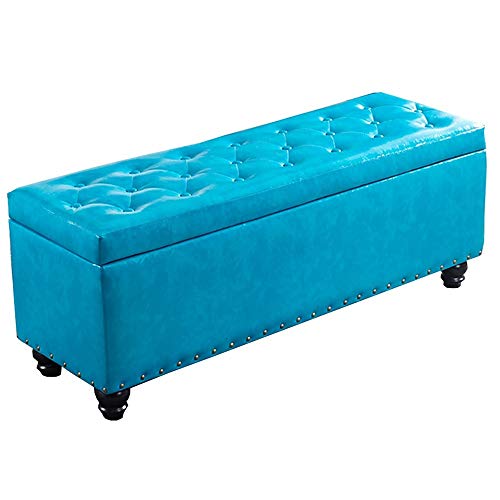 YKCITSQTR Storage Ottoman Bank, Klappschuhschrank mit Deckel - rechteckiger hölzerner, gepolsterter Fußstopp für Wohnzimmer, Flur - PU -Ledersitz YKCITSQTR Storage Ottoman Bank, Klappschuhschrank mit Deckel - rechteckiger hölzerner, gepolsterter Fußstopp für Wohnzimmer, Flur - PU -Ledersitz von YKCITSQTR