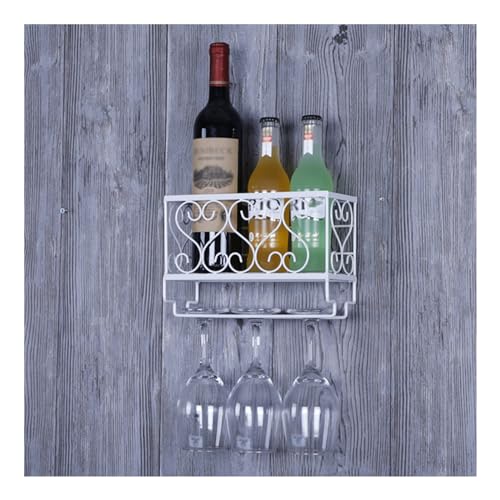 YKCITSQTR Verstellbares Hangbalken Weinglas Rack Rustikaler Deckenglaslagerregal für Verschiedene Arten von Becher, modern von YKCITSQTR