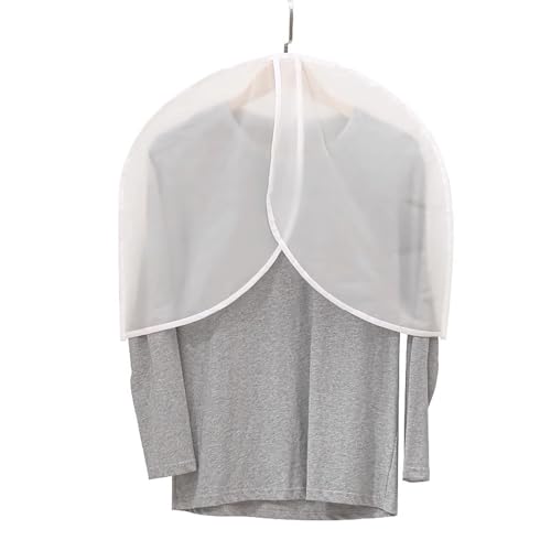 YKHAUPD Kleidersäcke, Kleiderhüllen, Kleiderbeutel, Kleider-Schulterbezüge (10er-Set), Hängende Kleiderbezüge, PEVA-Kleidersäcke, Geeignet für Hemden, Mäntel, Anzüge, 45 X 60 cm von YKHAUPD