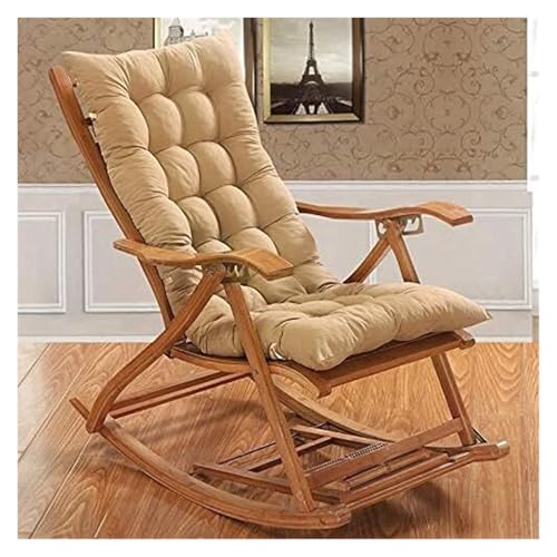 Lounge-Stuhlkissen, Ersatzkissen for Garten-Sonnenliegen, Sitzkissen for den Außenbereich for Liegestühle, 48 x 120 cm(Beige) von YKJGRTF