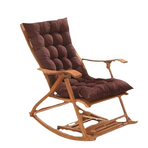 Lounge-Stuhlkissen, Ersatzkissen for Garten-Sonnenliegen, Sitzkissen for den Außenbereich for Liegestühle, 48 x 120 cm(Brown) von YKJGRTF