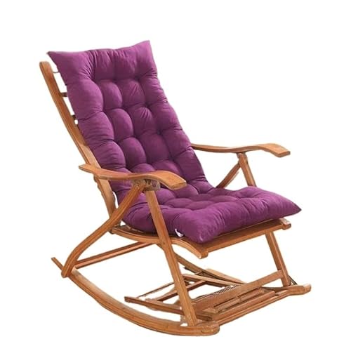 Lounge-Stuhlkissen, Ersatzkissen for Garten-Sonnenliegen, Sitzkissen for den Außenbereich for Liegestühle, 48 x 120 cm(Purple) von YKJGRTF