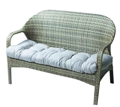 Lounge-Stuhlkissen, Kissen for Gartenliegen im Freien, Terrasse, verdicktes Sofakissen, Schaukelstuhlpolster(Gray,50 * 100cm) von YKJGRTF
