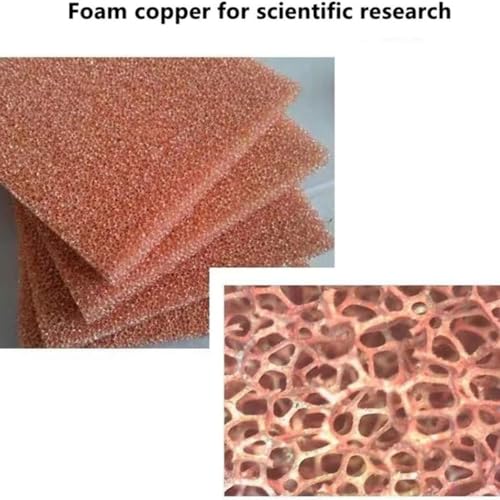 Poröse Kupferschaumplatten – Leitfähiges Metall for Batterien, Kühlkörper, Filter. Anpassbare Produkte in mehreren Größen(100x100x10mm/80PPI) von YKJGRTF