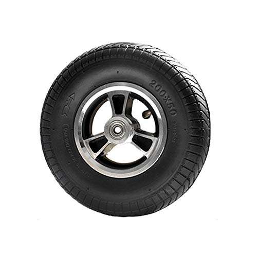 Rollen und Räder, Universalrad ， 8-Zoll-Vorderrad Elektrorollstuhl Reifenzubehör Aufblasbares fötales festes fetales Rad hitzebeständiges langlebiges Fahrzeug Durchmesser 190 mm(D) von YKJGRTF