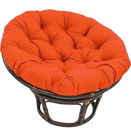 Rundes Sitzkissen, Stuhlpolster for die Terrasse im Freien, Stuhlkissen for drinnen und draußen oder Meditationskissen (ohne Stuhl), 1 Stück(Orange,70cm(27.56inch)) von YKJGRTF