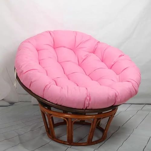 Rundes Sitzkissen, Stuhlpolster for die Terrasse im Freien, Stuhlkissen for drinnen und draußen oder Meditationskissen (ohne Stuhl), 1 Stück(Pink,90cm(35.43inch)) von YKJGRTF