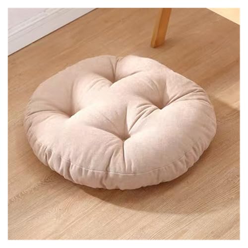 Stuhlpolster, Fußhockerkissen, rundes Schaukelkissen, Eierstuhlpolster for die Terrasse im Freien, Dicke Sitzpolster for den Außenbereich(Pink,21.7in) von YKJGRTF