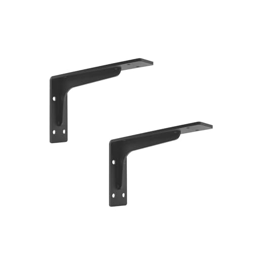 YKJGRTF Klappbare Regalhalterungen, herunterklappbare Wandmontage, dreieckige Halterung, 340 mm tragendes Wandeckregal(190mm) von YKJGRTF