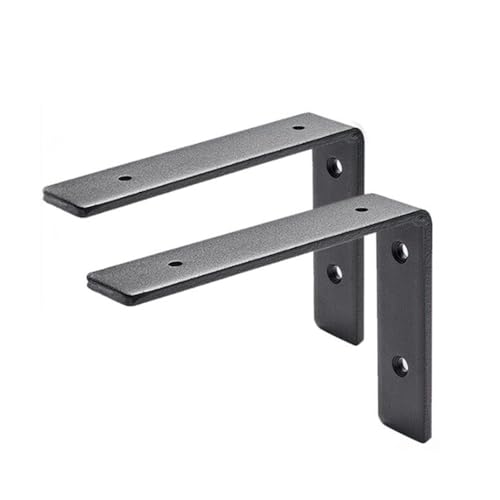 YKJGRTF Klappbare Regalhalterungen, herunterklappbare Wandmontage, dreieckige Halterung, Wand-Schreibtischregal, L-förmiges Stützregal(195MM) von YKJGRTF