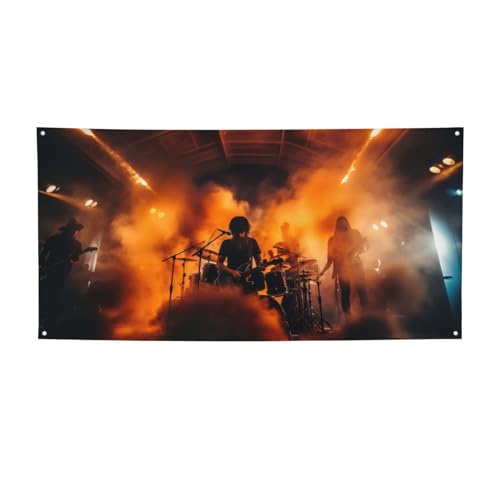 Party-Banner, Motiv: schwarzer Rauch, personalisierbar, "Happy Birthday", perfekt für festliche Dekorationen Party-Banner, Motiv: schwarzer Rauch, personalisierbar, "Happy Birthday", perfekt für festliche Dekorationen von YKJJFVZ