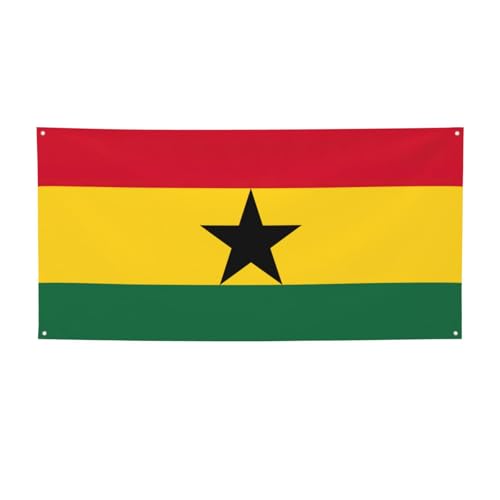Party-Banner mit Flagge von Ghana, personalisierbar, perfekt für festliche Dekorationen Party-Banner mit Flagge von Ghana, personalisierbar, perfekt für festliche Dekorationen von YKJJFVZ