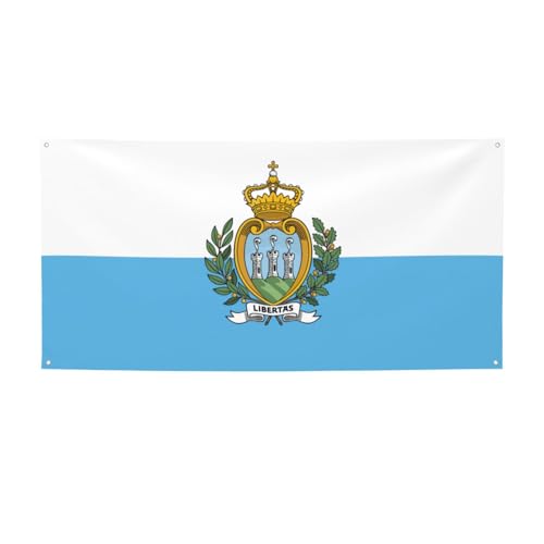 Party-Banner mit Flagge von San Marino, personalisierbar, perfekt für festliche Dekorationen Party-Banner mit Flagge von San Marino, personalisierbar, perfekt für festliche Dekorationen von YKJJFVZ