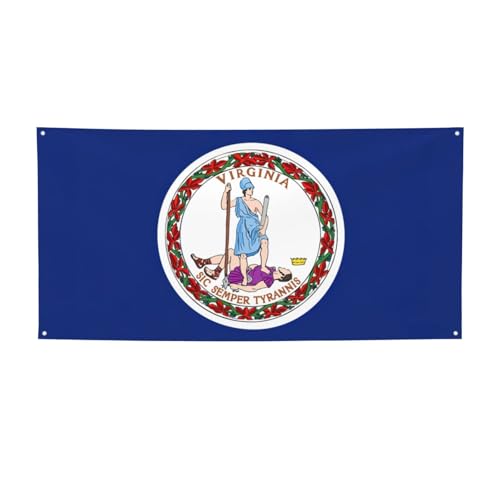 Party-Banner mit Flagge von Virginia, personalisierbar, perfekt für festliche Dekorationen Party-Banner mit Flagge von Virginia, personalisierbar, perfekt für festliche Dekorationen von YKJJFVZ