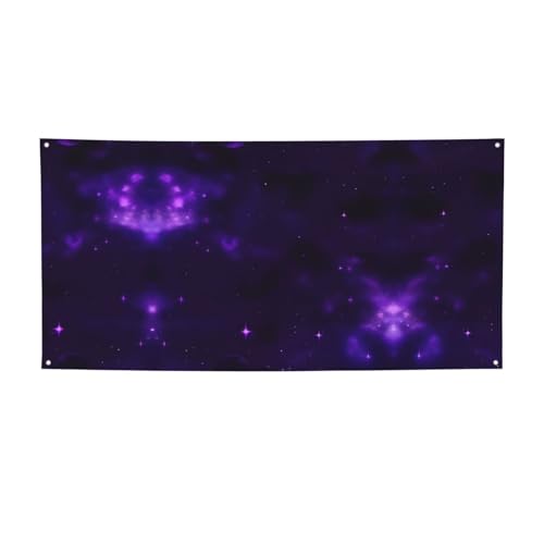 Party-Banner mit Galaxie-Sternen-Motiv, Violett, personalisierbar, perfekt für festliche Dekorationen Party-Banner mit Galaxie-Sternen-Motiv, Violett, personalisierbar, perfekt für festliche Dekorationen von YKJJFVZ