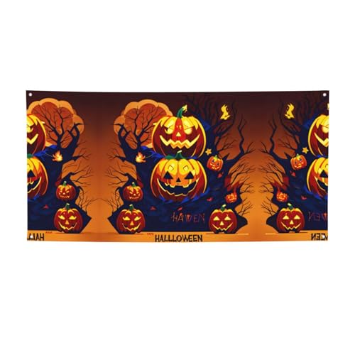 Party-Banner mit Halloween-Kürbis-Druck, personalisierbar, "Happy Birthday", perfekt für festliche Dekorationen Party-Banner mit Halloween-Kürbis-Druck, personalisierbar, "Happy Birthday", perfekt für festliche Dekorationen von YKJJFVZ