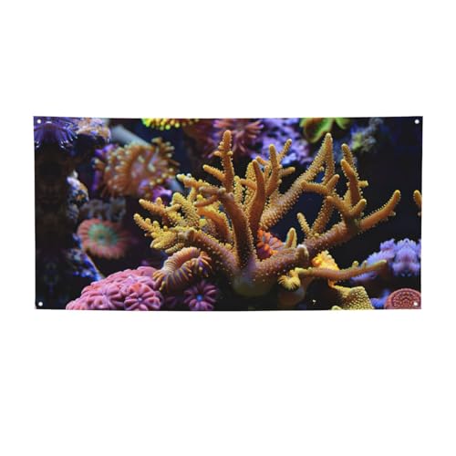 Party-Banner mit Korallenriff-Aufdruck, personalisierbar, perfekt für festliche Dekorationen Party-Banner mit Korallenriff-Aufdruck, personalisierbar, perfekt für festliche Dekorationen von YKJJFVZ