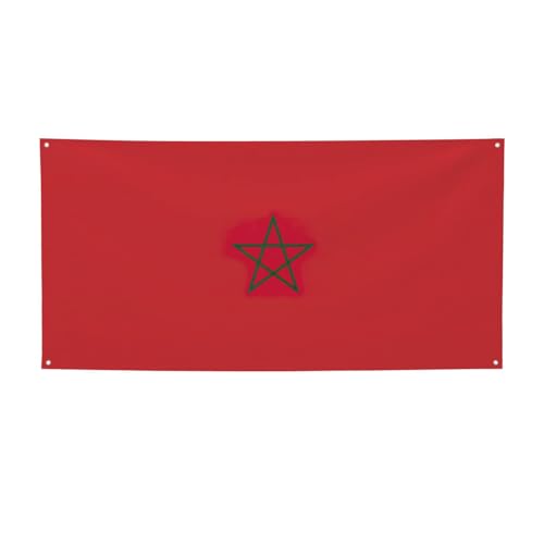 Party-Banner mit Marokko-Flagge, personalisierbar, perfekt für festliche Dekorationen Party-Banner mit Marokko-Flagge, personalisierbar, perfekt für festliche Dekorationen von YKJJFVZ