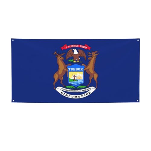 Party-Banner mit Michigan-Staatsflagge, personalisierbar, perfekt für festliche Dekorationen Party-Banner mit Michigan-Staatsflagge, personalisierbar, perfekt für festliche Dekorationen von YKJJFVZ