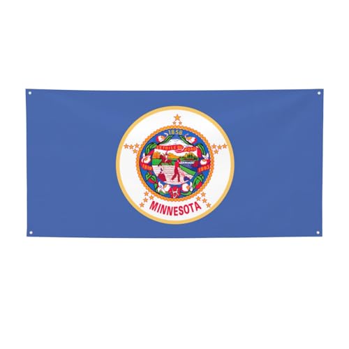 Party-Banner mit Minnesota-Staatsflagge, personalisierbar, perfekt für festliche Dekorationen Party-Banner mit Minnesota-Staatsflagge, personalisierbar, perfekt für festliche Dekorationen von YKJJFVZ