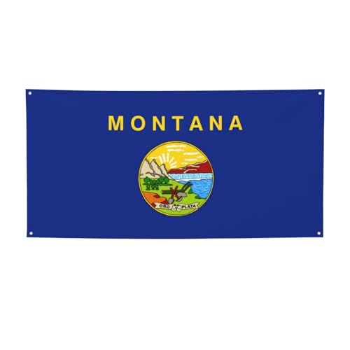 Party-Banner mit Montana-Flagge, personalisierbar, perfekt für festliche Dekorationen Party-Banner mit Montana-Flagge, personalisierbar, perfekt für festliche Dekorationen von YKJJFVZ