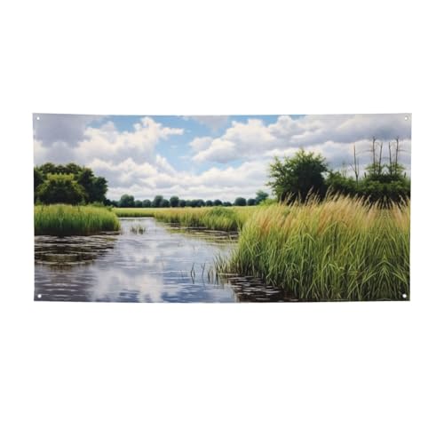 Party-Banner mit Schilfrohr-Motiv "Reeds By The River", personalisierbar, perfekt für festliche Dekorationen Party-Banner mit Schilfrohr-Motiv "Reeds By The River", personalisierbar, perfekt für festliche Dekorationen von YKJJFVZ