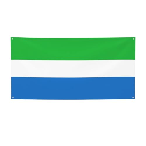 Party-Banner mit Sierra-Leone-Flagge, personalisierbar, perfekt für festliche Dekorationen Party-Banner mit Sierra-Leone-Flagge, personalisierbar, perfekt für festliche Dekorationen von YKJJFVZ