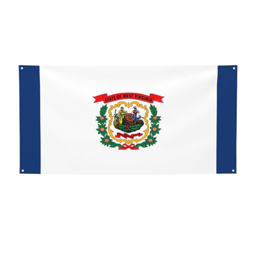Party-Banner mit West-Virginia-Staatsflagge, personalisierbar, perfekt für festliche Dekorationen Party-Banner mit West-Virginia-Staatsflagge, personalisierbar, perfekt für festliche Dekorationen von YKJJFVZ