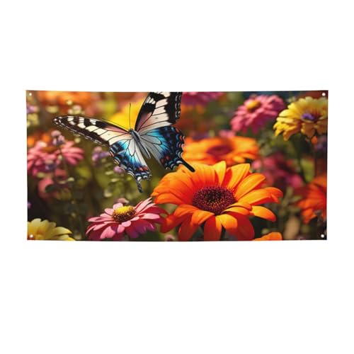 Party-Banner mit lebhaftem buntem Gartendruck, personalisierbar, perfekt für festliche Dekorationen Party-Banner mit lebhaftem buntem Gartendruck, personalisierbar, perfekt für festliche Dekorationen von YKJJFVZ