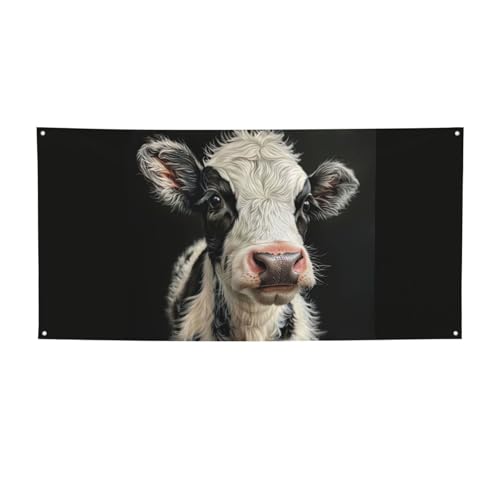 Party-Banner mit niedlichem Kuh-Druck, personalisierbar, perfekt für festliche Dekorationen Party-Banner mit niedlichem Kuh-Druck, personalisierbar, perfekt für festliche Dekorationen von YKJJFVZ