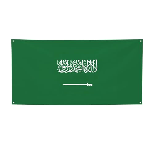 Party-Banner mit saudi-arabischer Flagge, personalisierbar, perfekt für festliche Dekorationen Party-Banner mit saudi-arabischer Flagge, personalisierbar, perfekt für festliche Dekorationen von YKJJFVZ
